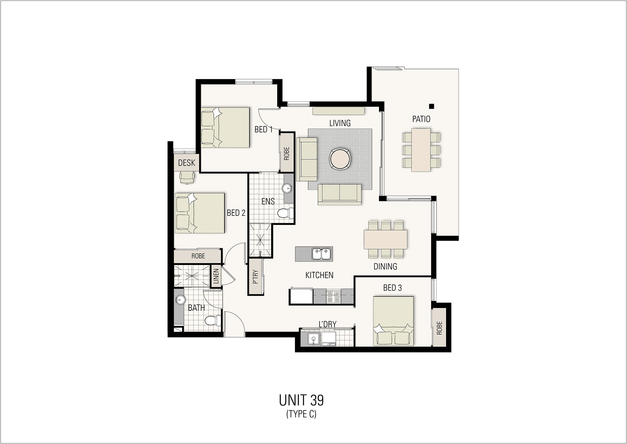Floorplans S15389 30 Careel Close, Helensvale Unit 39
