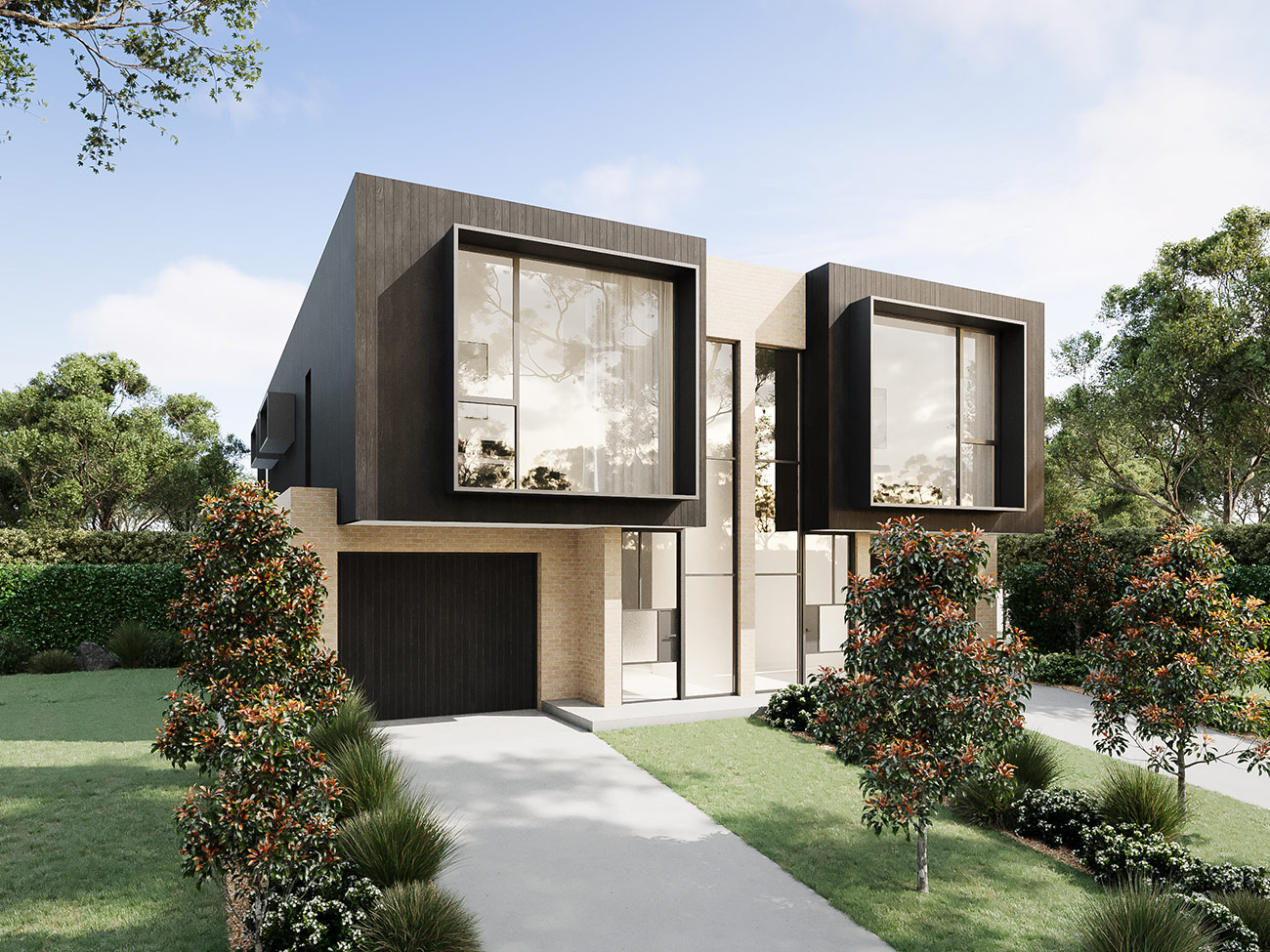 S18504b 19 Rickard Road, South Hurstville Revision (exteriors) Facade Option 1 250428